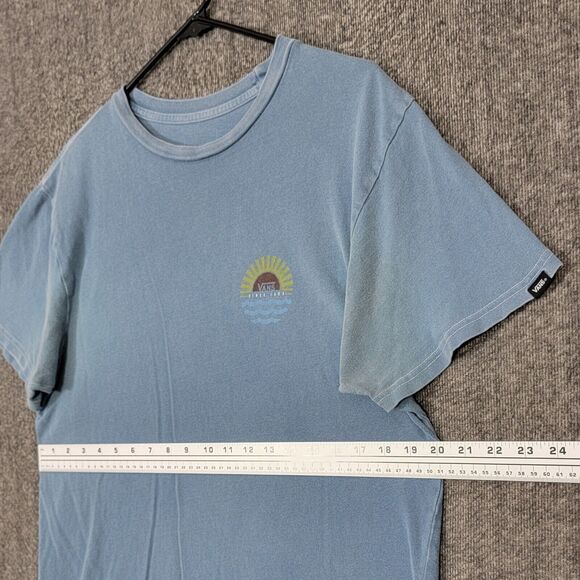 Vans T-Shirt Mens Medium Blue Short Sleeve California Skateboarding Tee - Picture 8 of 13